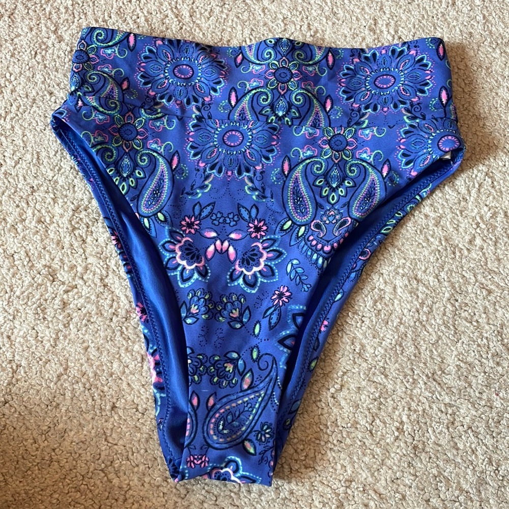 Aerie Patterned High Waisted Cheeky Bottoms